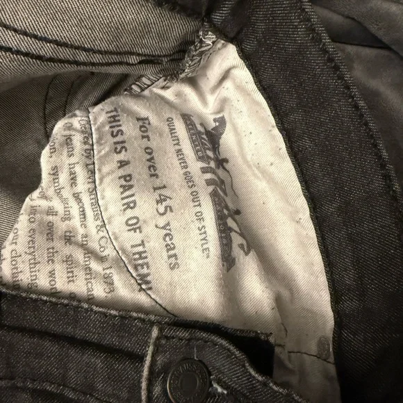 Levi's 511 Men's Black Jeans38x30 - Picture 7 of 8